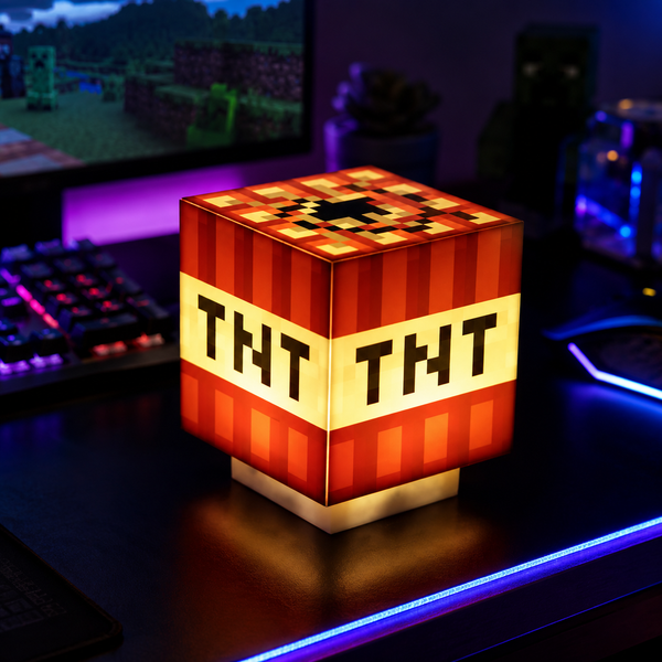 LÁMPARA LED TNT — ESTILO MINECRAFT