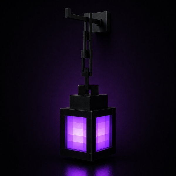 LÁMPARA LED FAROL GRANDE — ESTILO MINECRAFT