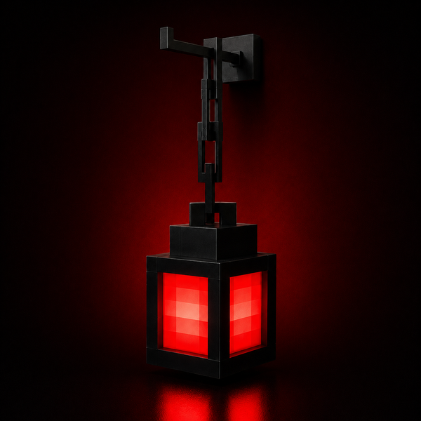 LÁMPARA LED FAROL GRANDE — ESTILO MINECRAFT