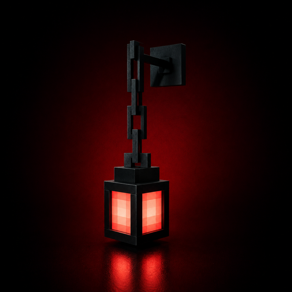 LÁMPARA LED FAROL PEQUEÑA — ESTILO MINECRAFT