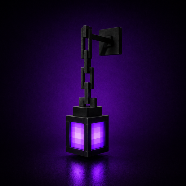 LÁMPARA LED FAROL PEQUEÑA — ESTILO MINECRAFT