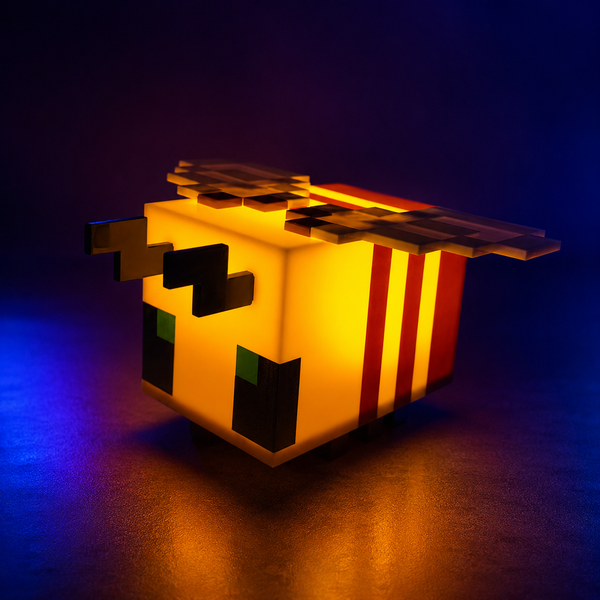 LÁMPARA LED ABEJA — ESTILO MINECRAFT