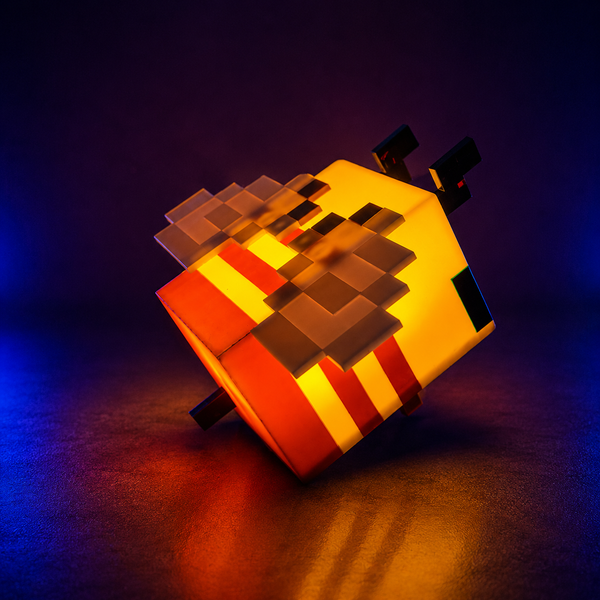 LÁMPARA LED ABEJA — ESTILO MINECRAFT