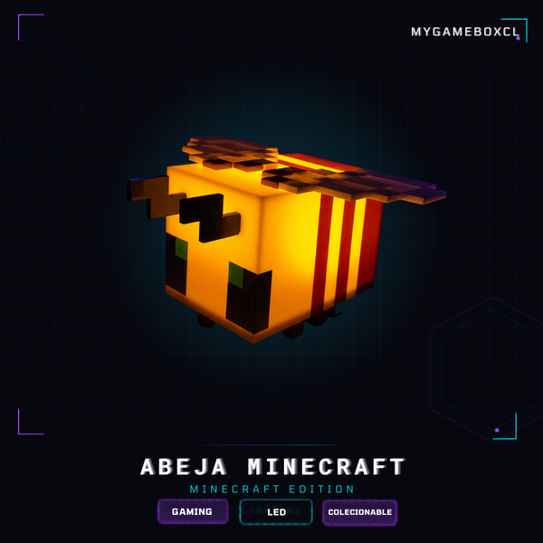 LÁMPARA LED ABEJA — ESTILO MINECRAFT
