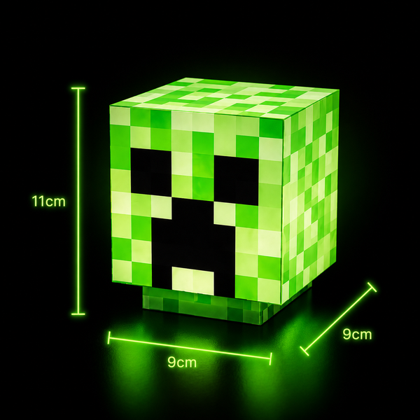 LÁMPARA LED CREEPER — ESTILO MINECRAFT