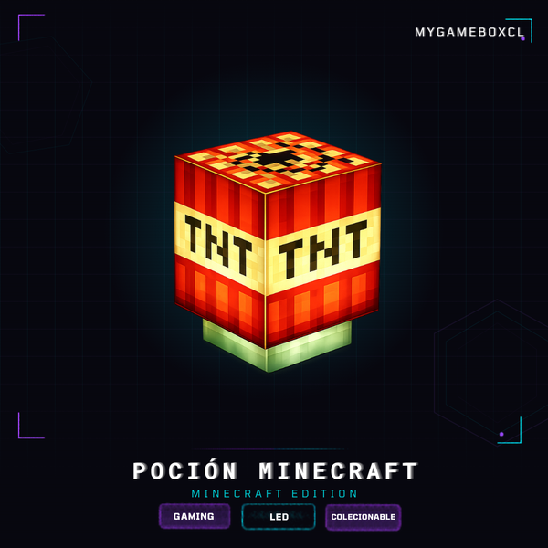 LÁMPARA LED TNT — ESTILO MINECRAFT